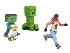 Minecraft Movie Garrett Creeper Zombie & Chicken Exclusive Action Figüre 4-Pack JGG68