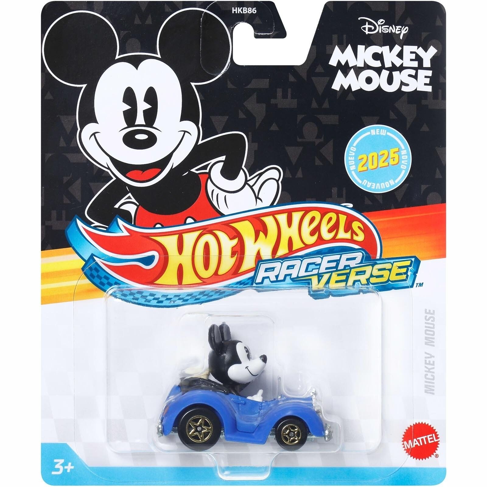 Hot Wheels Racer Verse 2025 Disney Mickey Mouse (Blue Car) JHH57