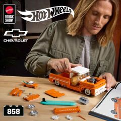 Hot Wheels Elite Serisi Custom '62 Chevy Pickup Araba 858 Parça Yapım Seti JFT20