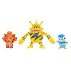 Pokemon Battle 3'lü Figür Seti Seri 13 - Piplup + Elctabuzz + Vul