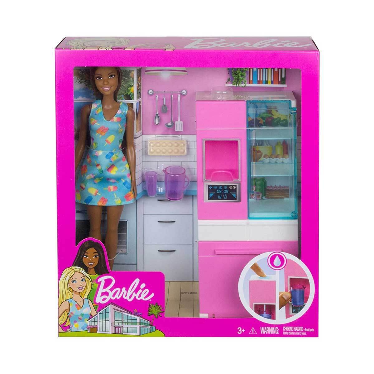 Barbie Oda ve Bebek Seti - Mutfak - Esmer