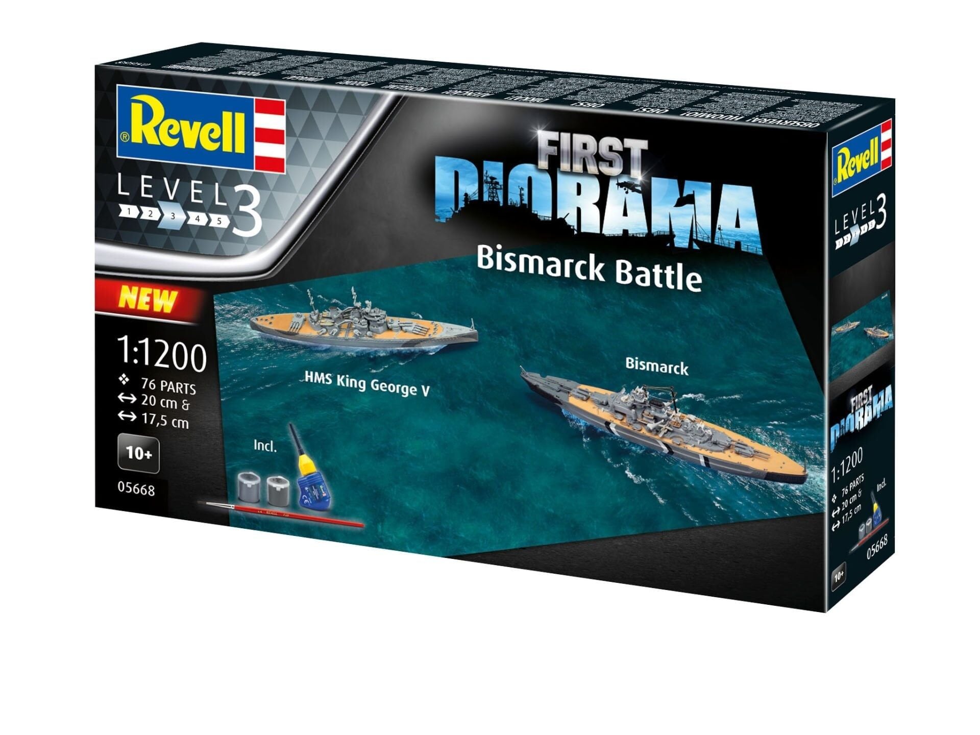 Revell Gift Set Diyorama Başlangıç Seti Bismarck