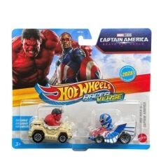 Hot Wheels RacerVerse İkili Arabalar Red Hulk & Captain America HXT35