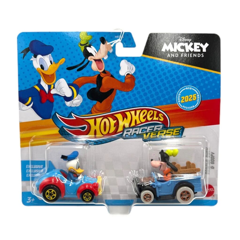 Hot Wheels RacerVerse İkili Arabalar Donald Duck & Goofy JDJ18