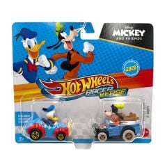 Hot Wheels RacerVerse İkili Arabalar Donald Duck & Goofy JDJ18