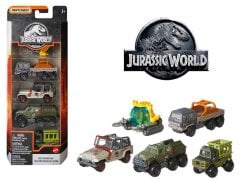 Matchbox Metal Beşli Araba Seti JURASSIC WORLD GKJ05
