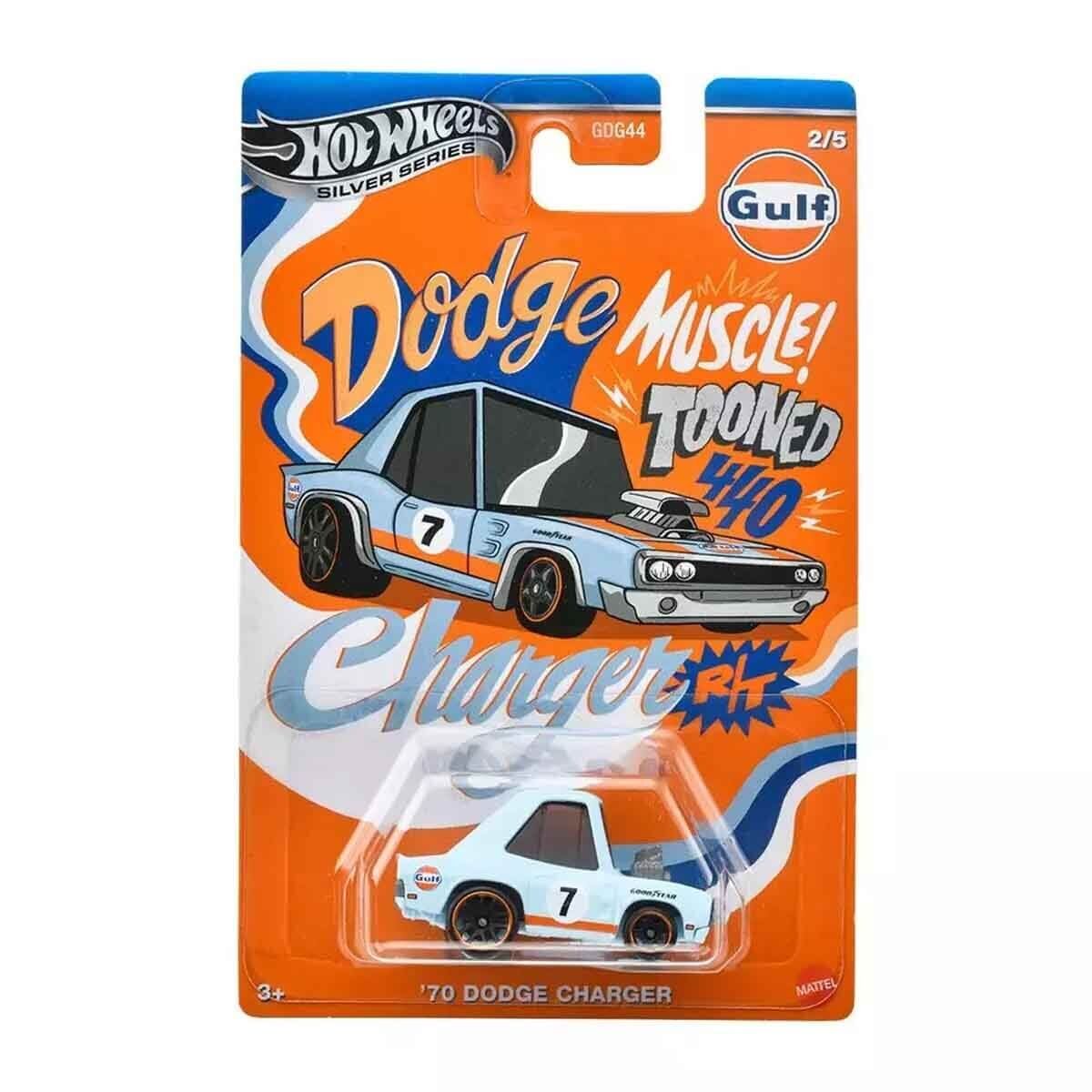 Hot Wheels Tooned Gulf Series '70 Dodge Charger JCB63