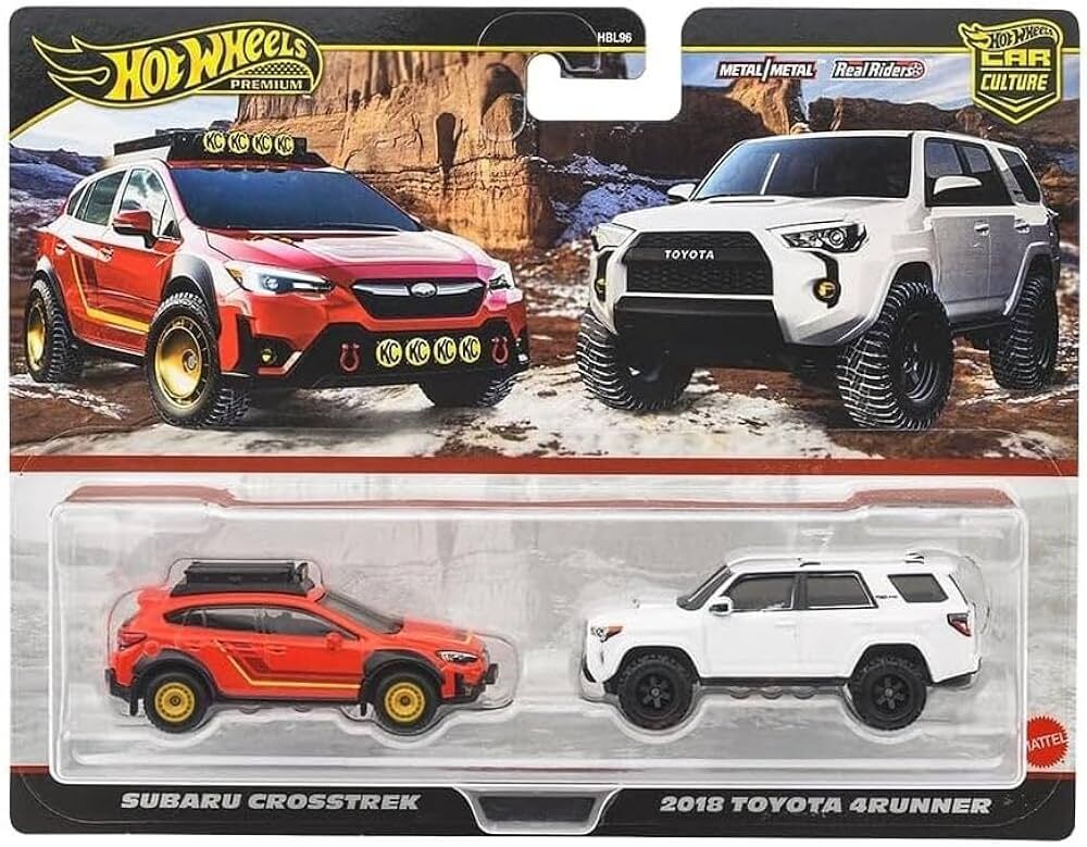 Hot Wheels Premium Car Culture 2’li Set  Subaru Crosstrek & 2018 Toyota 4Runner