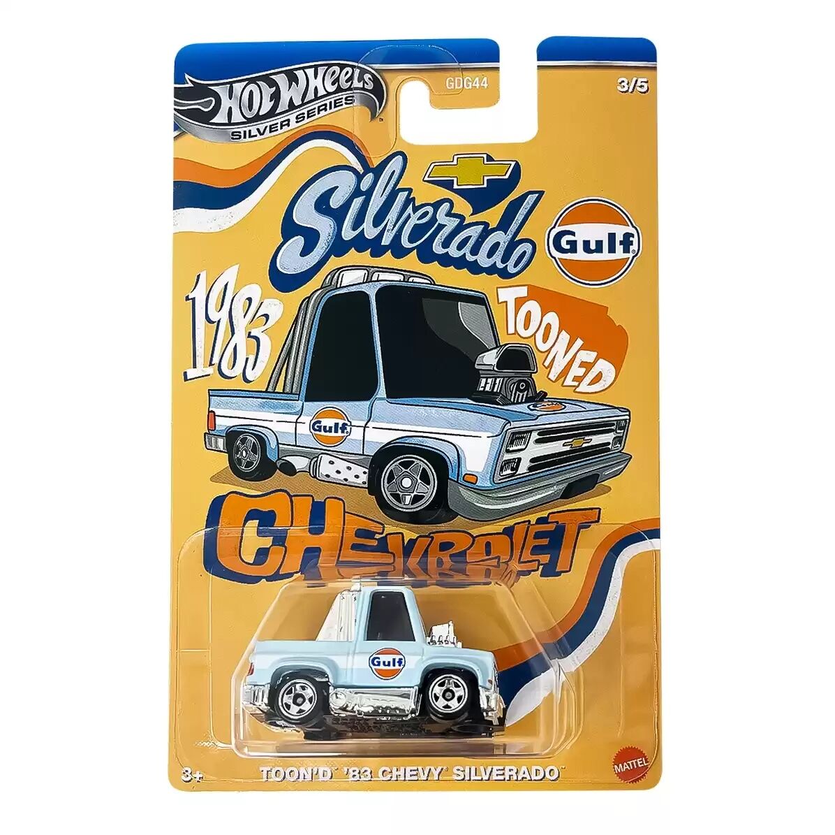 Hot Wheels Silver Series Tooned 1983 Chevy Silverado JCB64