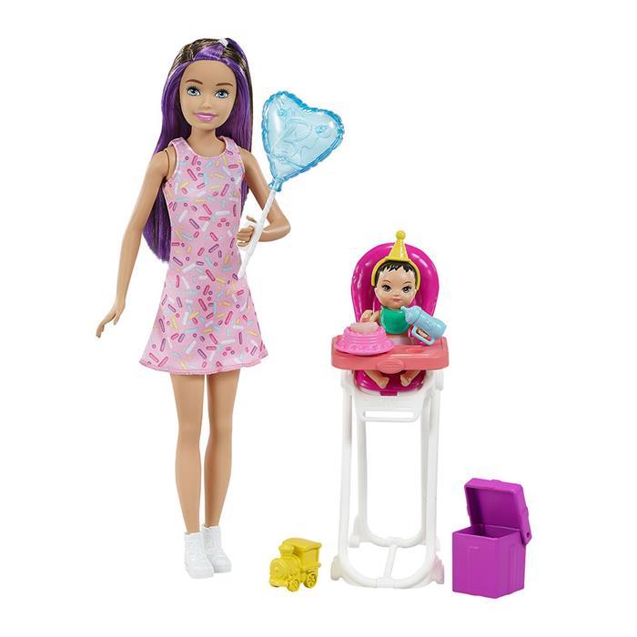 Barbie Bebek Bakıcısı Bebeği ve Aksesuarları Parti Temalı GRP40
