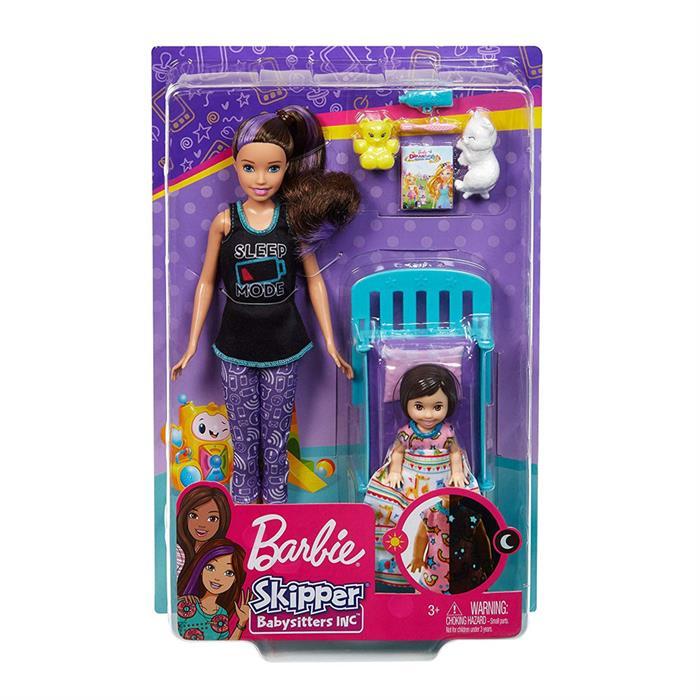 Barbie Bebek Bakıcılığı Oyun Seti Uyku Temalı GHV88
