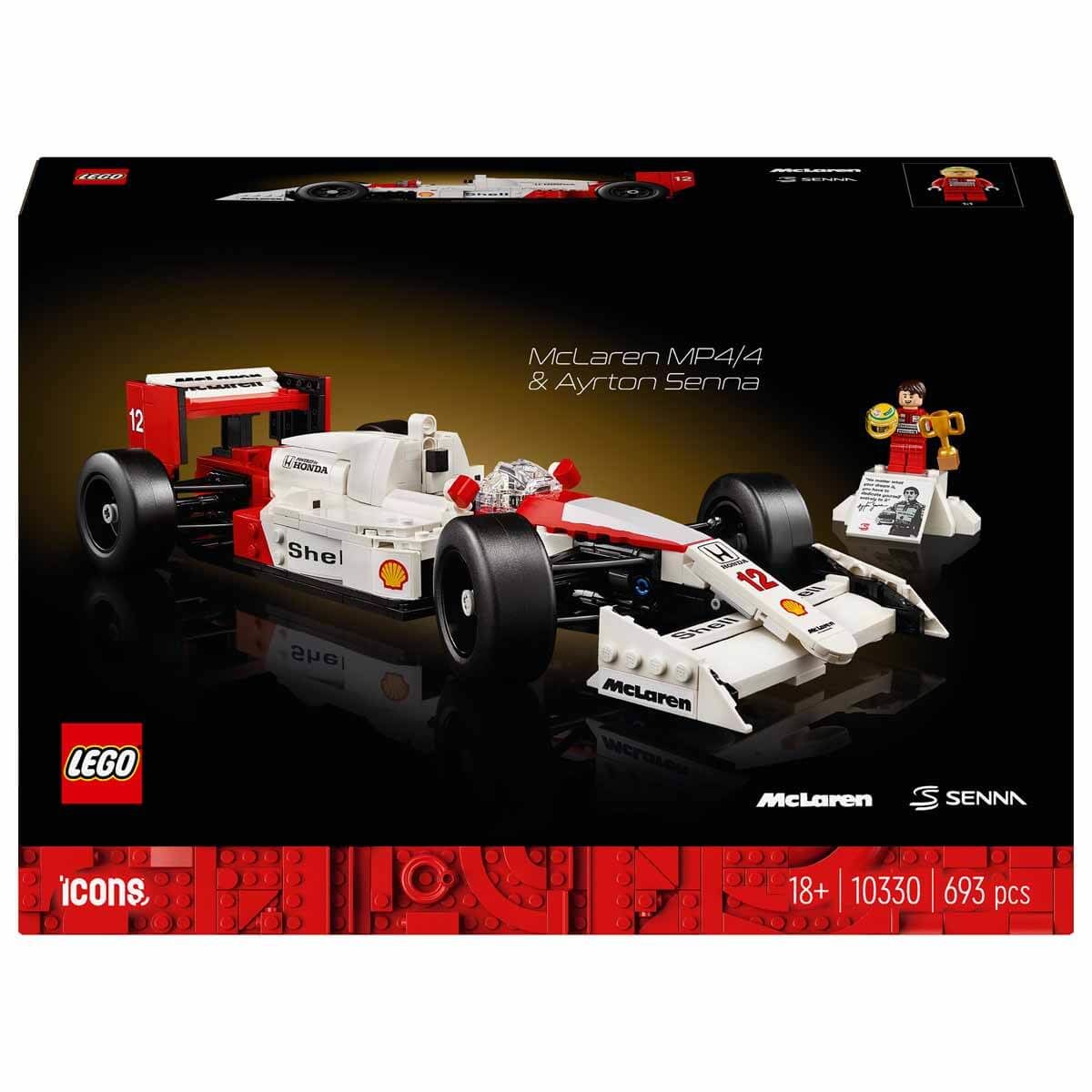LEGO ICONS MCLAREN MP4/4 ve AYRTON SENNA 10330