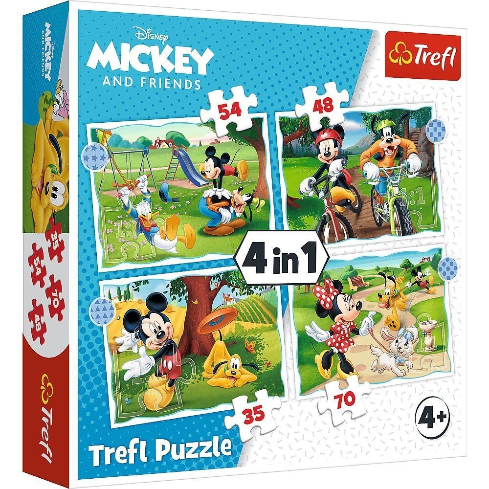 Trefl Puzzle Çocuk 4In1 Disney Mickey Mouse
