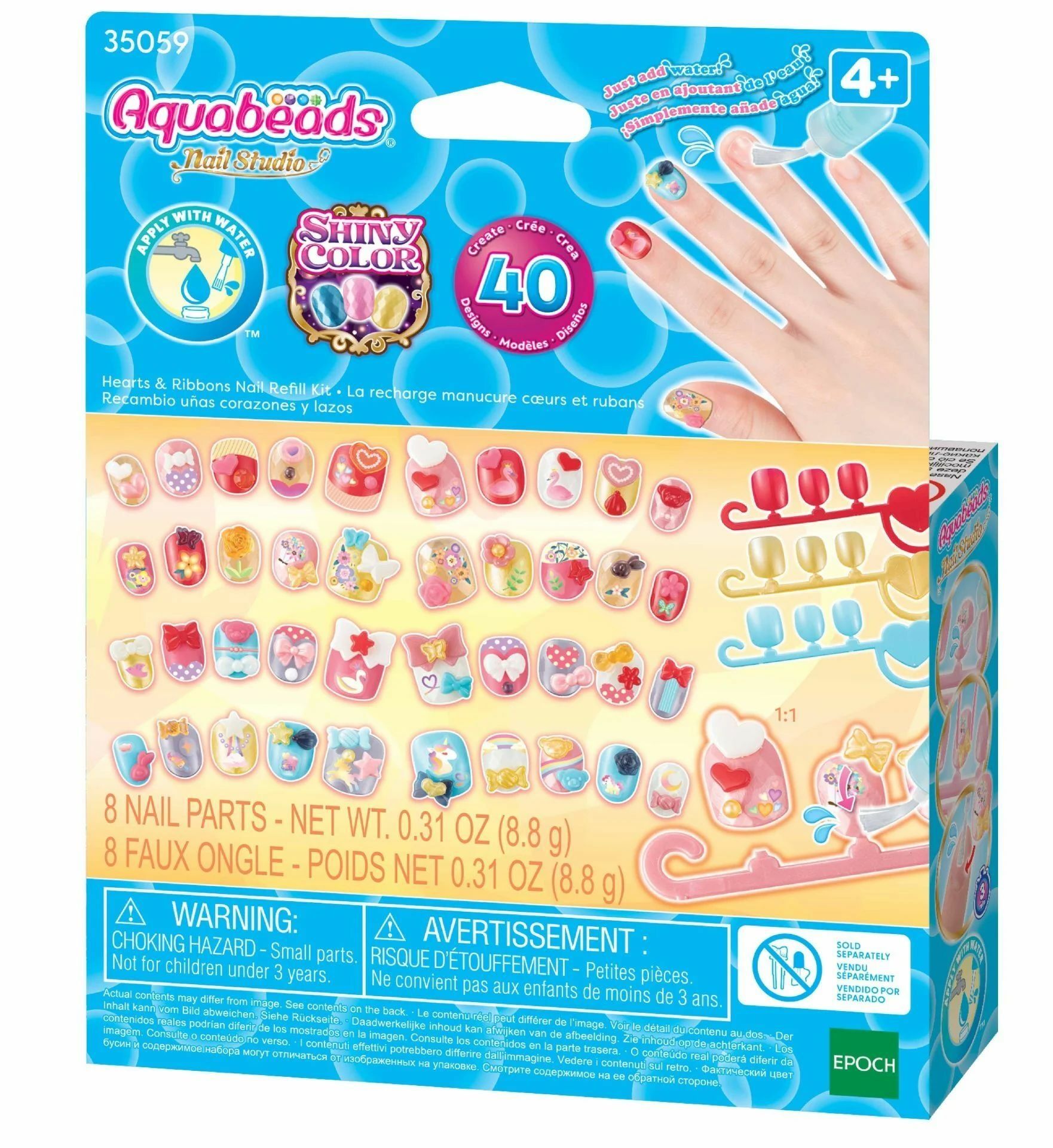 Aquabeads Kalpler ve Kurdeleler Yedek Tırnak Paketi 35059