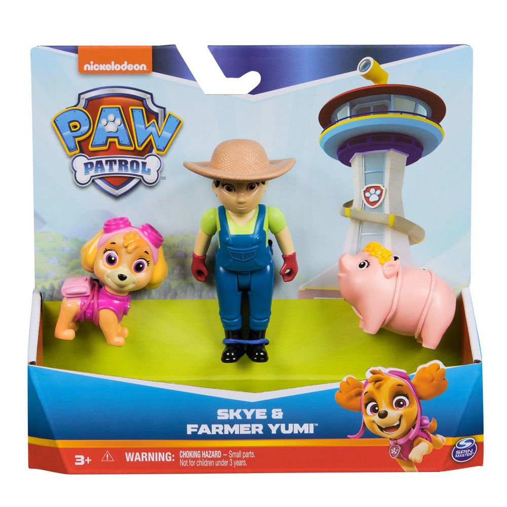 Paw Patrol Skye Çiftçi Yumi ve Piggie Figür Seti 6070734-20148171