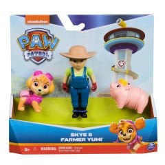 Paw Patrol Skye Çiftçi Yumi ve Piggie Figür Seti 6070734-20148171