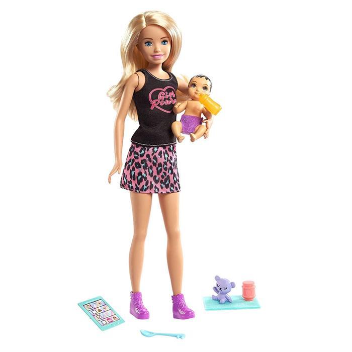 Barbie Bebek Bakıcısı Skipper Bebek Serisi Sarışın