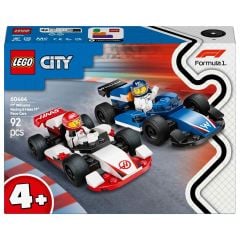 LEGO City F1 Williams Racing ve Haas F1 Yarış Arabaları Araç Oyuncak Seti 60464