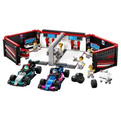 LEGO City F1 Garajı ve Mercedes-AMG ve Alpine Arabaları Oyun Seti 60444