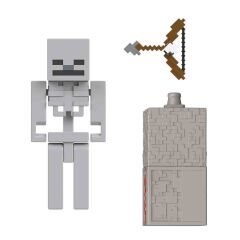 Minecraft Oyuncakları, Aksesuarlı ve Kızıltaş Yapı Parçalı İskelet Aksiyon Figürü JJR93