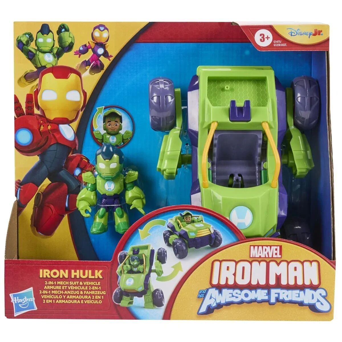 Marvel Iron Man ve Muhteşem Arkadaşları 2'si 1 Arada Mekanik Araç G1475