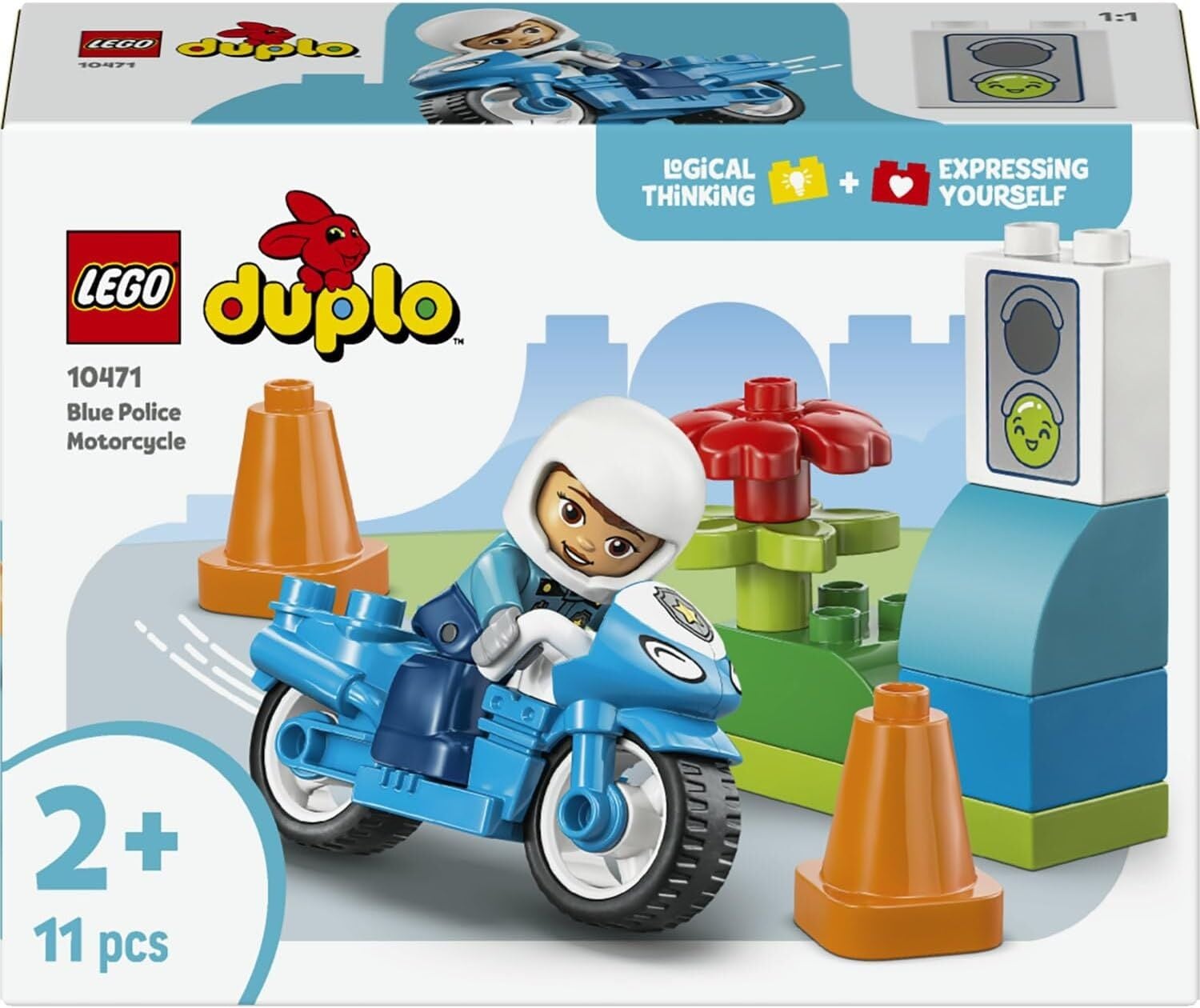 LEGO DUPLO Kasabası Mavi Polis Motosikleti 10471