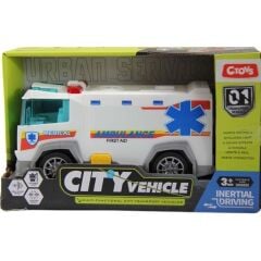 CTOYS SESLİ VE IŞIKLI AMBULANS 1:20