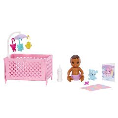 BARBIE BEBEK BAKICISI BEBEĞİ VE AKSESUARLARI OYUN SETLERİ HJY34