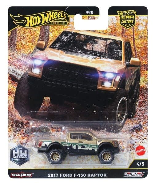 Hot Wheels Premium Car Culture Off Road 2017 Ford F-150 Raptor JBK70