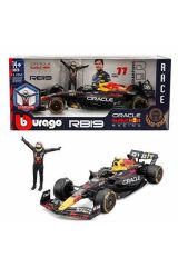 Burago Oracle Red Bull Racing RB19 Figürlü Formula 1 Yarış Arabası 1:24 11-Sergio Perez