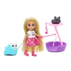 Sunman Oyuncak Dreameez Mini Bebek ve Kedi Seti