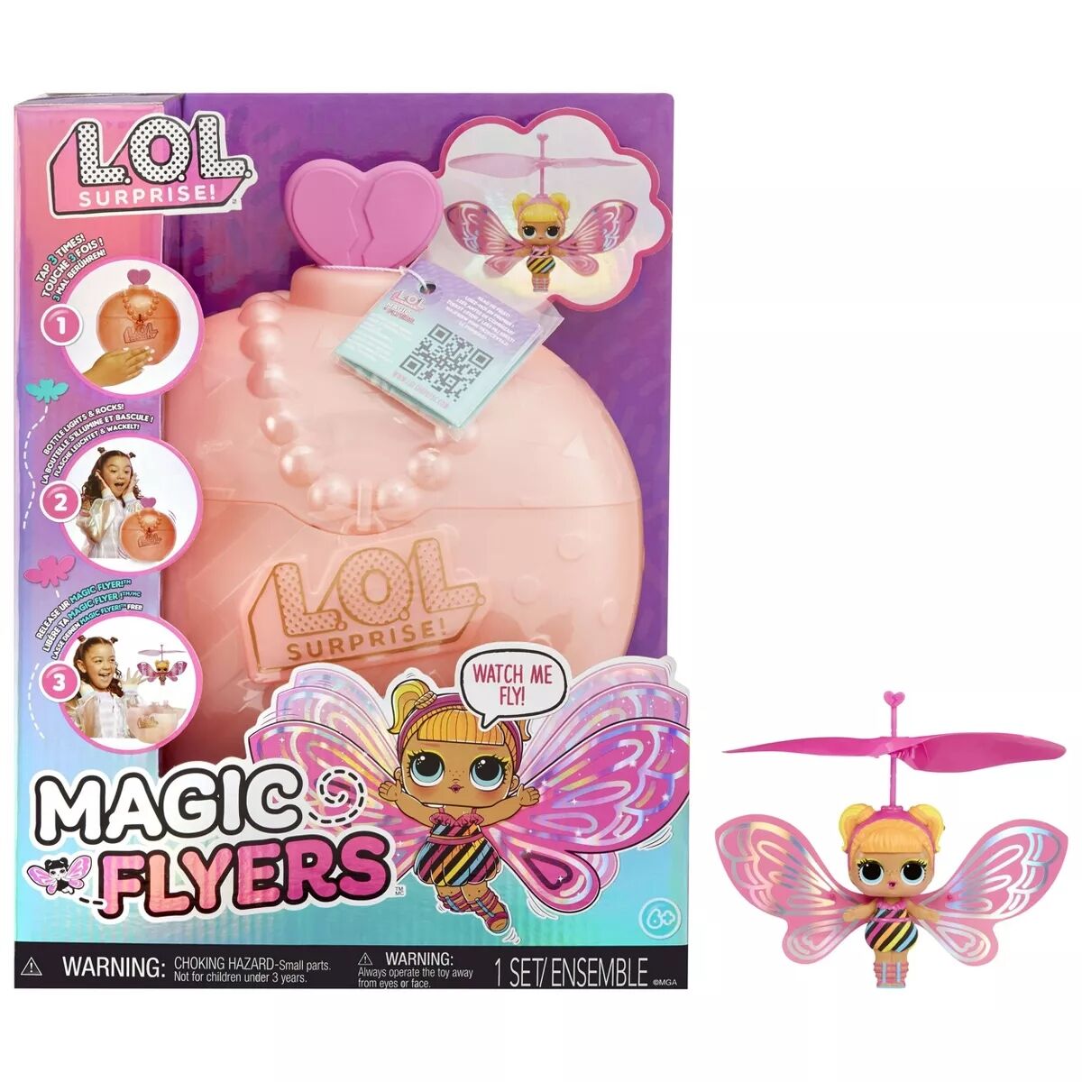 LOL Surprise Magic Wishies Flying Tot Pink Wings 593546