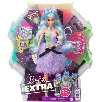 BARBİE EXTRA NEON SAÇLI BEBEK  GYJ69