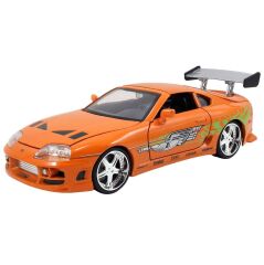 Jada Fast & Furious Die Cast Brian Figürü ve Toyota Supra 1995 Araba