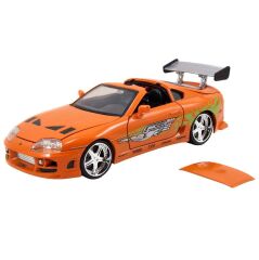 Jada Fast & Furious Die Cast Brian Figürü ve Toyota Supra 1995 Araba