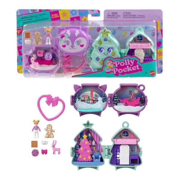 Polly Pocket  Sevimli Yılbaşı 2’Li Mini Oyun Seti JGM53