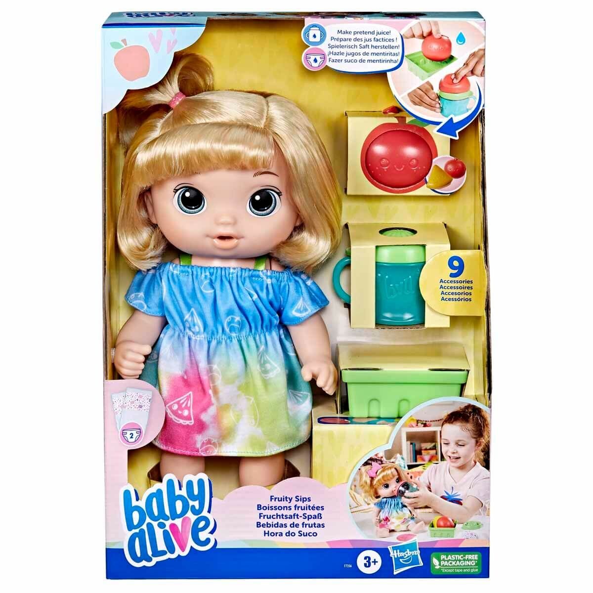 Baby Alive Bebeğimle Eğlenceli Yudumlar Sarışın F7356