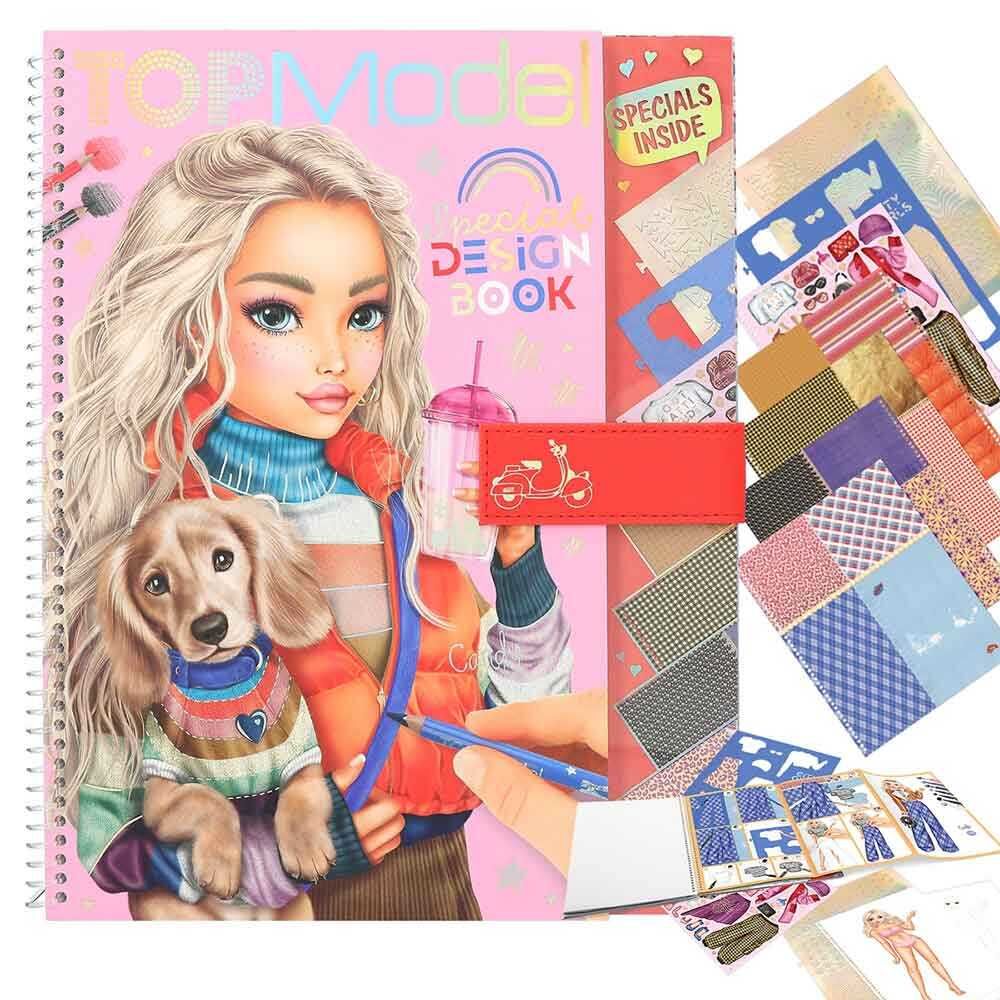 Top Model Mıknatıslı Kapak Kumaş Desenli Kağıtlarla Tasarım Defteri 412725