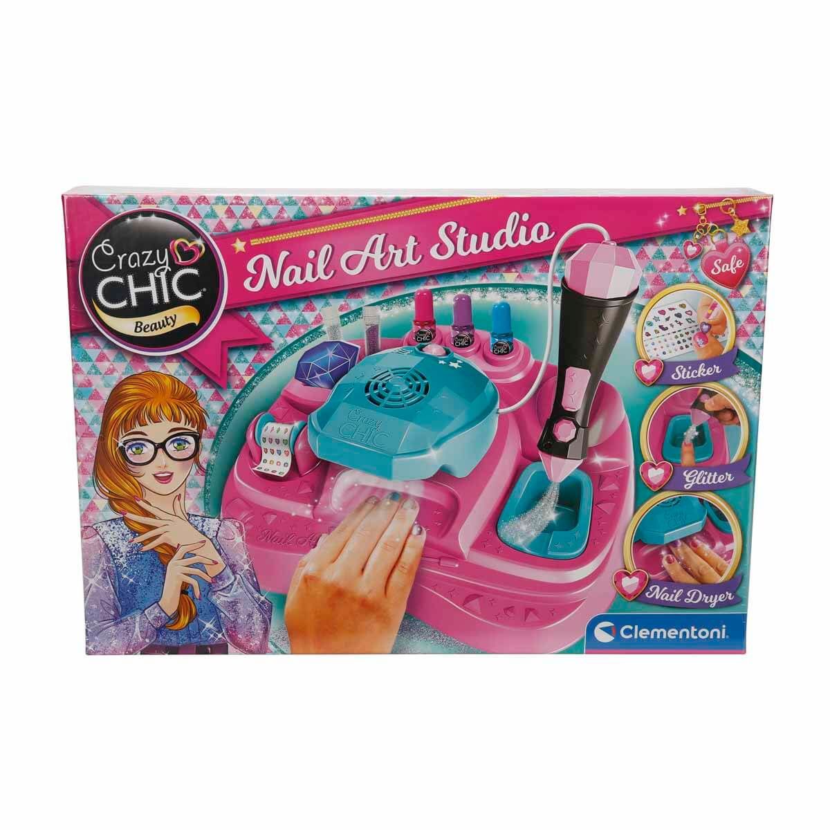 Clementoni Crazy Chic Oje Kurutucu Tırnak Süsleme ve Tasarım Stüdyosu 18730