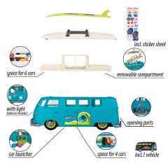 MAJORETTE VOLKSWAGEN THE ORIGINALS T1 CARRY CASE+1 CAR