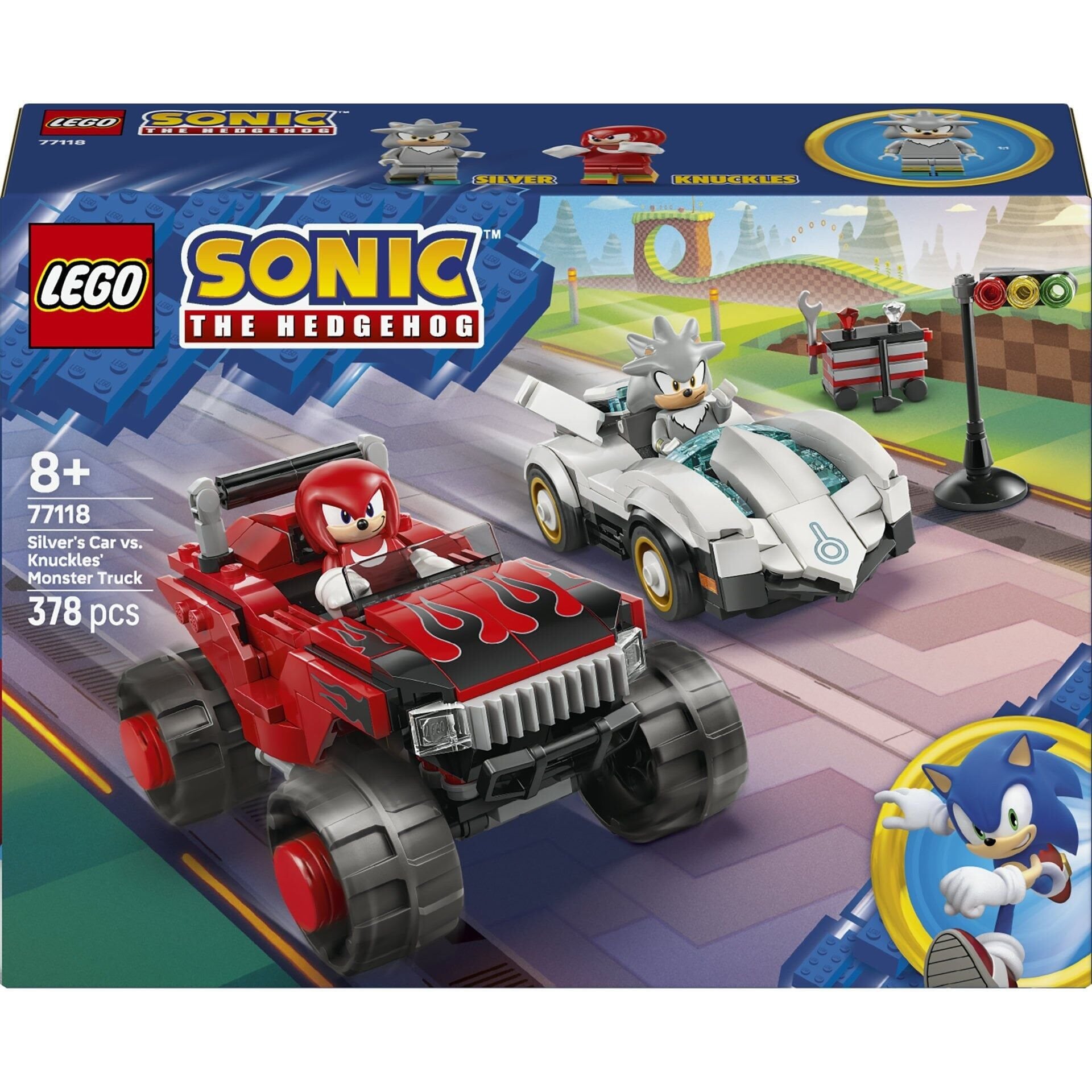 LEGO Sonic Silver’ın Arabası vs Knuckles Canavar Kamyonu 77118