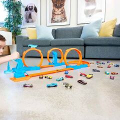 Hot Wheels Track Creator Triple Loop Kit JDW39