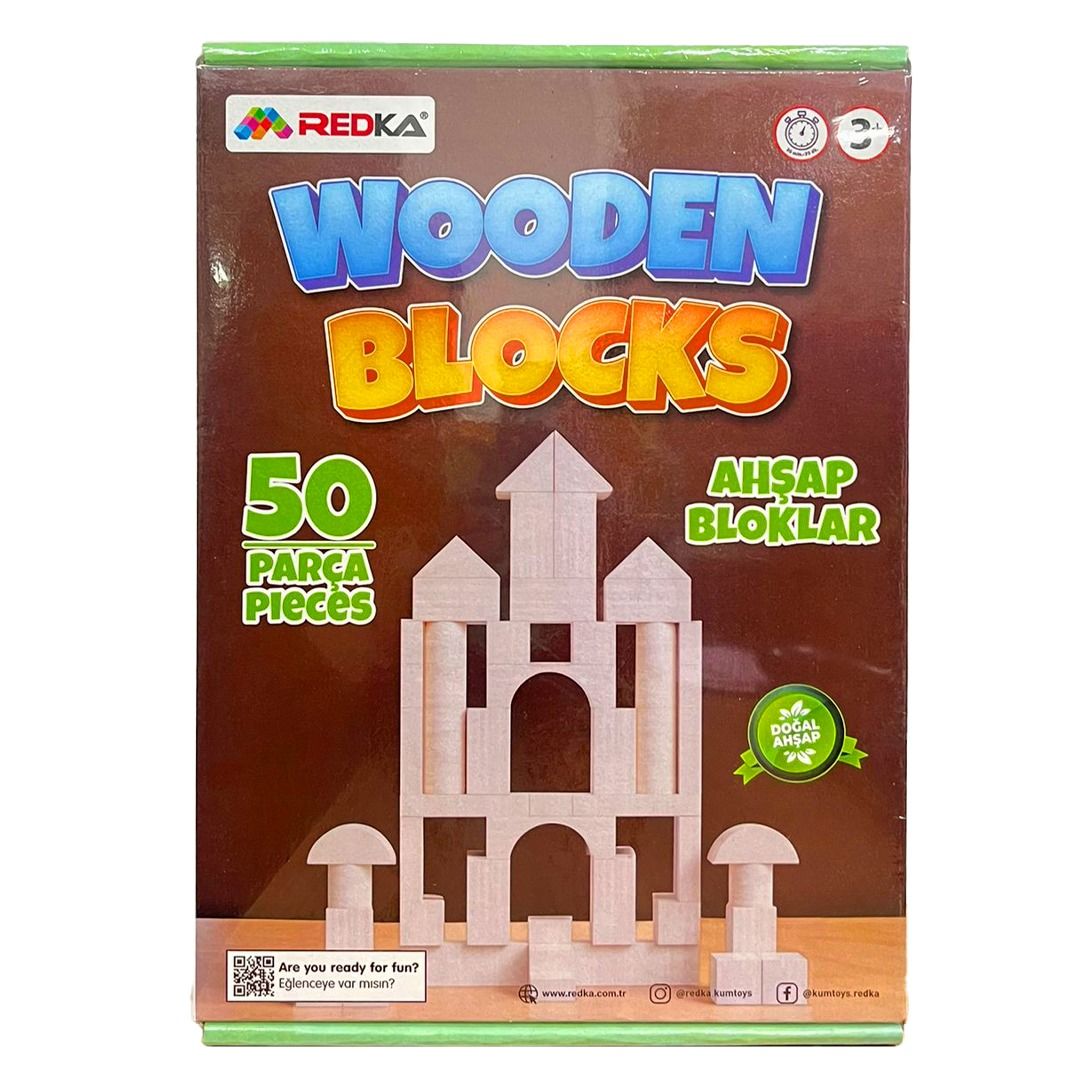 REDKA AHŞAP BLOKLAR 50 PARÇA 5670