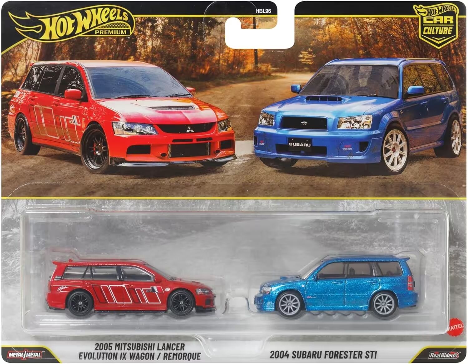 HW Premium 2005 Mitsubishi Lancer Evolution IX Wagon&2004 Subaru Forester STI JHW46