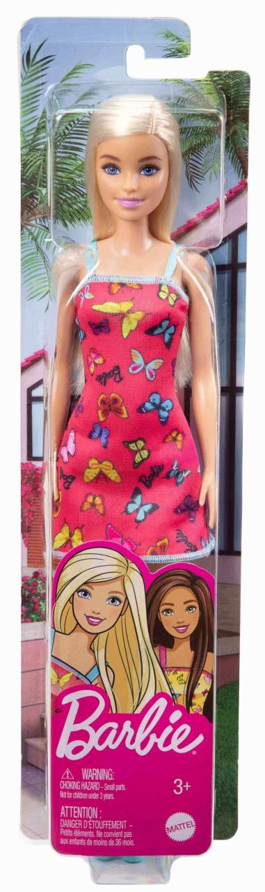 Barbie Pembe Kelebekli Elbiseli HBV05