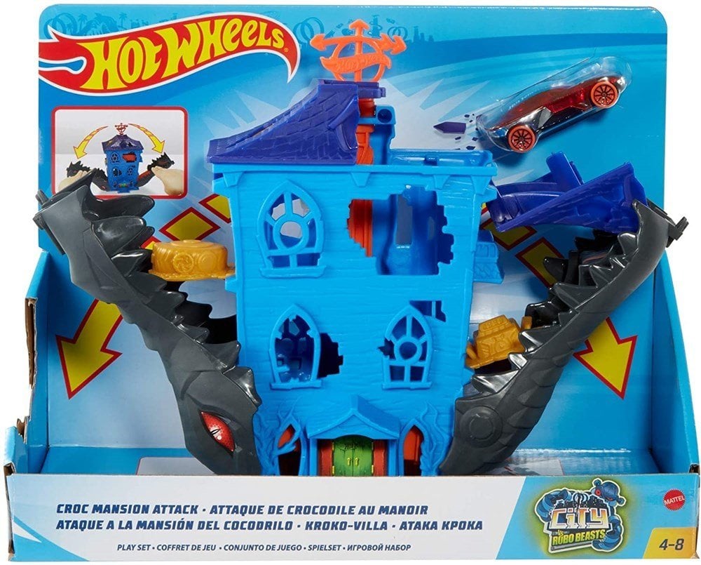 Hot Wheels Şehirde Yaratık Macerası Timsah Yuvası -GJK91