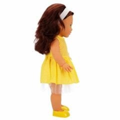 Sunman Tina Classic Bebek 45 cm Sarı Elbiseli