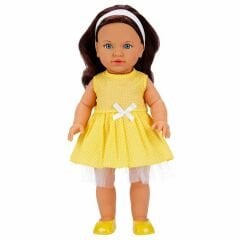 Sunman Tina Classic Bebek 45 cm Sarı Elbiseli