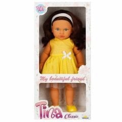 Sunman Tina Classic Bebek 45 cm Sarı Elbiseli