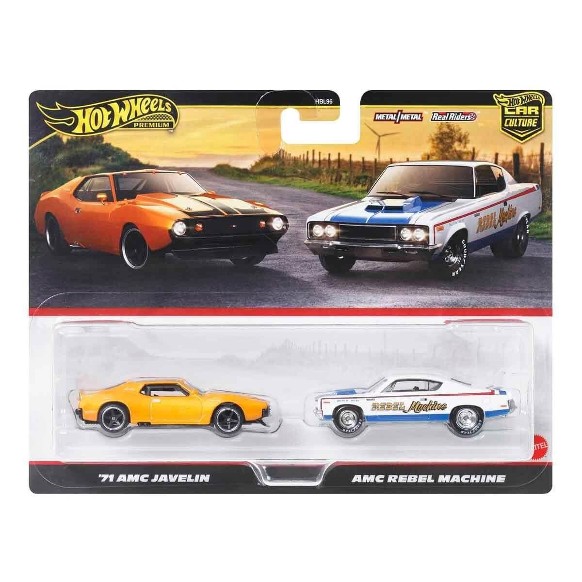 Hot Wheels Premium Car Culture 2li 71 AMC Javelin ve AMC Rebel Machine JBL06